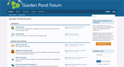 Desktop Screenshot of gardenpondforum.com