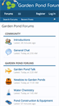 Mobile Screenshot of gardenpondforum.com